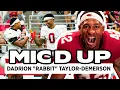 Dadrion Rabbit Taylor-Demerson Mic d Up During Red White Practice AZ Cardinals