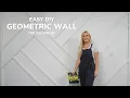 Easy DIY Geometric Accent Wall