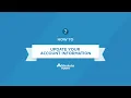 How to update your account information