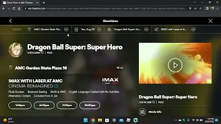 Ticket Guide for AMC Garden State Plaza 16 Dragon Ball Super Super Hero IMAX With Laser