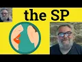 SP Meaning - UK Slang
