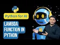 Lambda Function in Python Python for AI