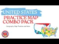 Make Geography Fun Interactive United States Map Combo Pack for Classrooms Homeschool