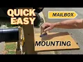 Mailbox Installation Without Brackets DIY Tutorial