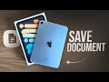 How to Save a Document on iPad tutorial