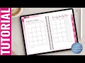 TUTORIAL How to edit the Digital Monthly Planner Template for GoodNotes