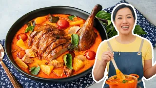 Authentic Thai Duck Curry with Pineapple