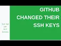 Github Changed Their SSH Keys