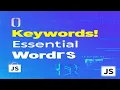 JavaScript Keywords Explained Learn the Most Important Reserved Words