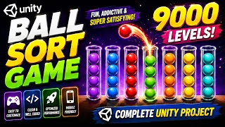 Unity Ball Sort Game 9000 Levels Ball Sort Unity Source Code Unity Ball Sort Puzzle