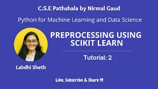 Preprocessing using Scikit Learn Tutorial 2