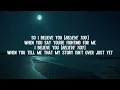Megan Woods - I Believe You (Lyrics)