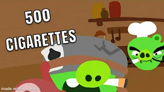 The Pigs discover Cigarettes