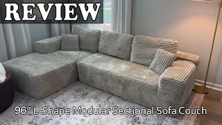 96 L-Shape Modular Sectional Sofa Couch Review Best L-Shape Modular Sectional Sofa Couch on Amz