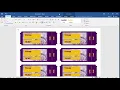 How to create tickets in Word
