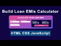 Build Loan EMI Calculator DIY Finance Tool using