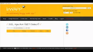 SQL Injection GET Select Low Security Level