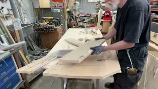 24 July 2022   More on the centerboard case  Starboard side bottom part.