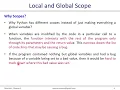 Python Programming Variable Scope and Exceptions VTU BE CSE 18CS55 ADP Module 1 - Lecture 9