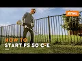 How to Start FS 50 C-E STIHL Tutorial