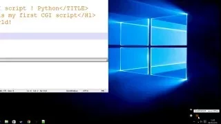 Using WAMP server to run cgi python cgi-bin PHP apache scripts