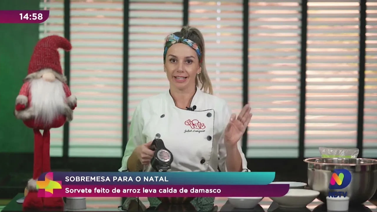 Do Campo À Cozinha: sorvete feito de arroz? Aprenda uma receita diferente para o Natal