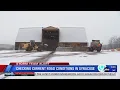 Road Conditions in Syracuse Thursday evening