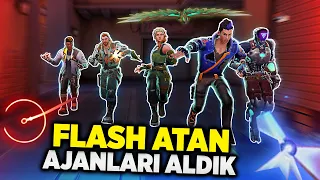 VALORANT SADECE FLASH ATAN AJANLARLA OYNAMAK! Rasherino Valorant