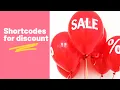 Using Shortcode in conditional discount offer