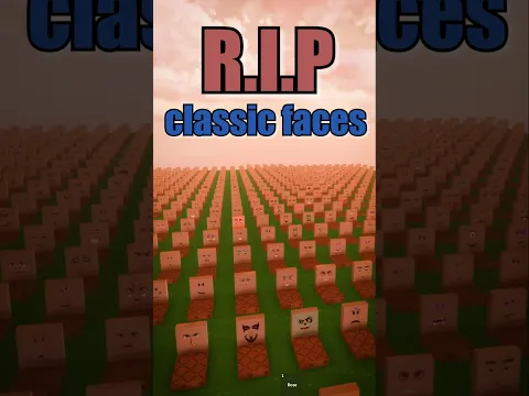 ROBLOX REMOVED CLASSIC FACES AND RUINED MY AVATAR!! 😭 #shorts #roblox