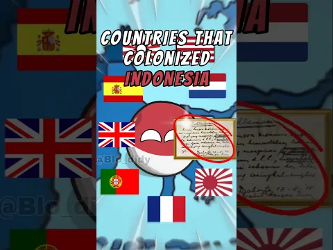 Sejarah singkat Bang Indo Bloo! 😎 #countryballs #memes #animation