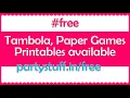 Free Tambola Tickets Paper Game Printables