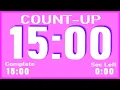 15 min Counting up 900 sec 15 minute Silent Timer