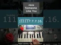 Download Lagu SOMEONE LIKE YOU  by ADELE | Piano Tutorial Easy #shorts