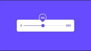 Custom Animated Range Slider using HTML CSS JavaScript