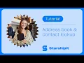 Address book contact lookup