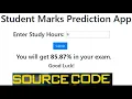 Student Marks Prediction Machine Learning Project With Flask - Source Code UBprogrammer