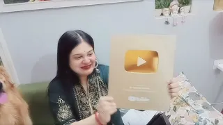 Unboxing Golden Play Button from YouTube #youtubecreatorawards 