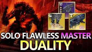 Solo Flawless Master Duality on Hunter Destiny 2