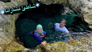 وصلنا الى شاطئ تشارانا لؤلؤة مخفية على ساحل المغرب دندنها