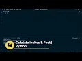 Find Centimeters and Feet Python Tutorial Yes I Can Do