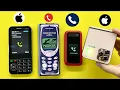 Incoming call Nokia 2660 Flip, Nokia 3110, IPhone i15 Pro + i15 Pro Max