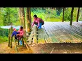 Download Lagu Single Mother and Her Child Start a New Life by Building a Bamboo House