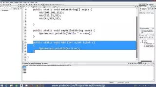 Java Tutorial For Beginners 17 Parameter passing and Returning a Value from a Method