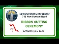 Recycling Center Ribbon Cutting