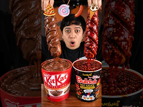 Chocolate vs Buldak Sauce… WHAT DID I JUST DO?! 😳🔥