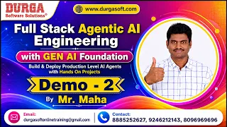Full Stack Agentic AI Engineering with GEN AI Foundation tutorials Demo - 2 by Mr Maha