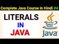 Literals in Java Java Course in hindi Types of literals in java Prime Learners hindi