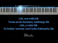 ALBI NADAK ( Karaoke Akustik Piano - FEMALE KEY ) - Amal Hijazi