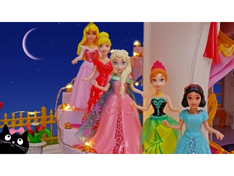 Download MP3 Barbie y las Princesas Ana Y Elsa de Frozen van al Baile del Palacio - Vídeos de Juguetes en Español